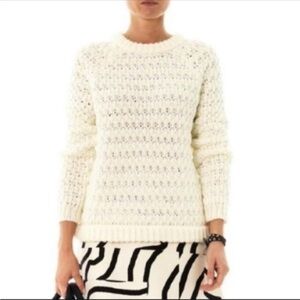 Tibi New York Cream Chunky Knit Sweater XS